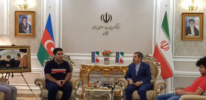 دیدار اعضای تیم ملی شطرنج نوجوانان با سرکنسول ایران در نخجوان