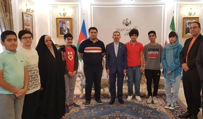 دیدار اعضای تیم ملی شطرنج نوجوانان با سرکنسول ایران در نخجوان