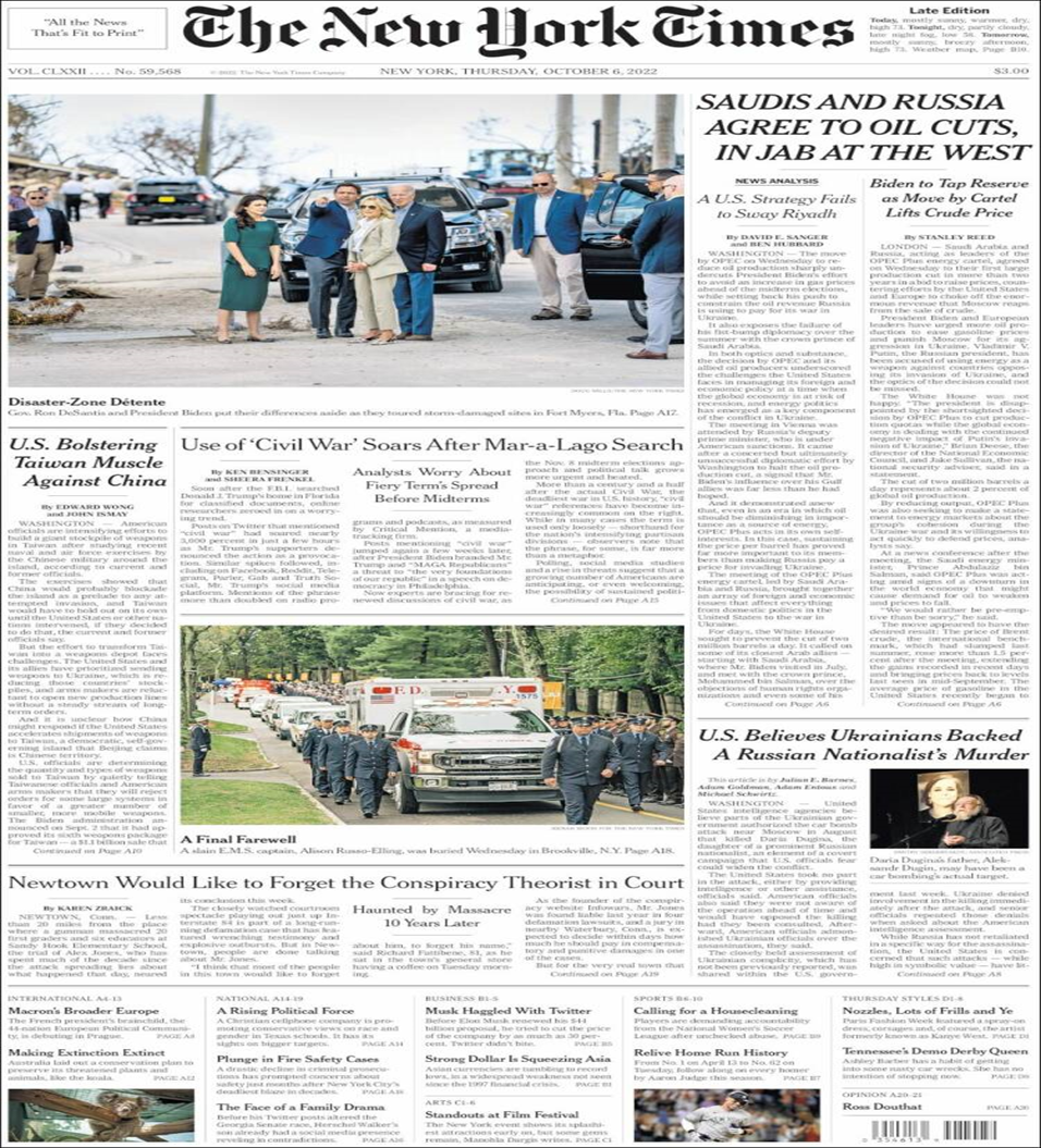 عناوین روزنامههای مطرح جهان؛ تلاش انگلیس برای تشکیل جبهه متحد علیه روسیه