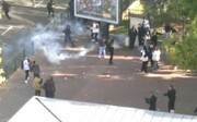فرانسه صحنه خشونت پلیس علیه دانش‌آموزان + فیلم