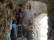 حمام ملا بابا در کازرون فارس در حال مرمت است