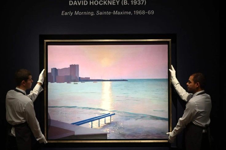 نقاشی ۵۳ ساله دیوید هاکنی ۲۳ میلیون دلار فروش رفت
