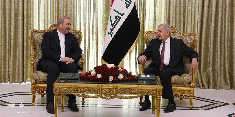 السفير الايراني في بغداد يلتقي الرئيس العراقي الجديد السفير الايراني في بغداد يلتقي الرئيس العراقي الجديد