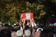 پیکر شهید سرهنگ دوم محمد عباسی در شاهرود تشییع و خاکسپاری شد