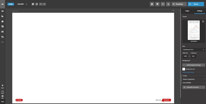 Infogram برنامهای ساده برای تصویرسازیهای جذاب