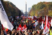 تظاهرات آلمانی‌ها در اعتراض به افزایش قیمت‌ها و بی توجهی دولت