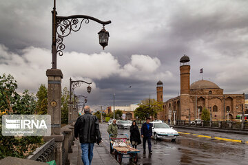 Rain in fall in northwest Iran