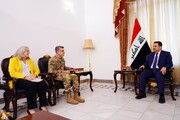 دیدار سفیر آمریکا در بغداد و فرمانده ائتلاف آمریکایی با السودانی