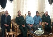 رئیس سازمان بسیج مستضعفین با خانواده شهید مدافع امنیت در ملایر دیدار کرد