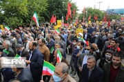 مردم بجنورد جنایت تروریستی شیراز را محکوم کردند