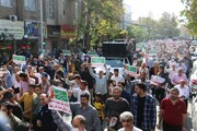 راهمپیمایی نمازگزاران شهرهای جنوب شرق تهران در محکومیت حمله تروریستی شاهچراغ