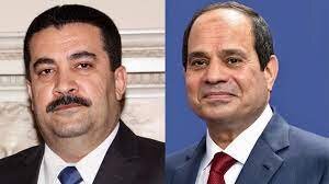 گفت‌وگوی تلفنی السیسی با السودانی و تأکید بر حمایت مصر از نقش عراق در منطقه