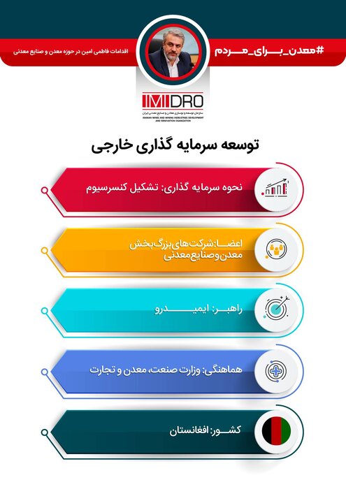 اقدامات فاطمی امین برای تحول در حوزه معادن و صنایع معدنی + اینفو