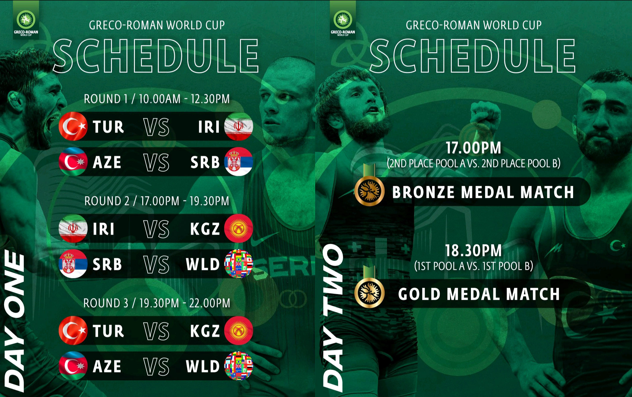 ترکیب تیمهای حاضر در جام جهانی کشتی فرنگی مشخص شد