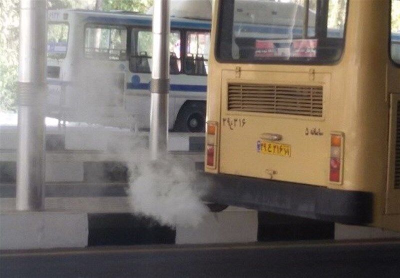 درجا کار کردن اتوبوسها ۵ برابر بیشتر آلودگی به همراه دارد