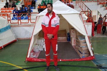 مانور زلزله و پدافند پرتوی در آستارا
