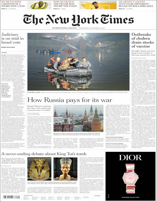 عناوین روزنامه های مطرح جهان؛ پاکستان درصدد گسترش روابط با چین