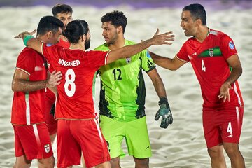 L'Iran remporte les États-Unis lors de la Coupe internationale de football de plage