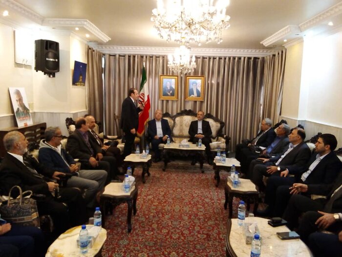 برگزاری مراسم یادبود شهدای شاهچراغ در سفارت ایران در سوریه