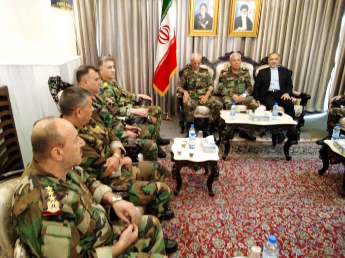 برگزاری مراسم یادبود شهدای شاهچراغ در سفارت ایران در سوریه