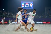 منتخب إيران لكرة القدم الشاطئية يتاهل الى نصف نهائي كأس القارات