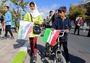 حضور ماندگار دانش‌آموزان خراسان‌جنوبی در راهپیمایی ۱۳ آبان