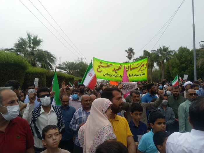 مردم بندرعباس فتنهگری و ایجاد نا امنی را محکوم کردند