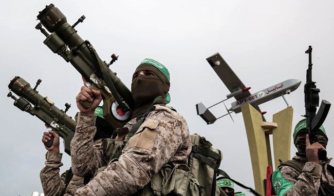 رویارویی پدافند هوایی حماس با حملات هوایی رژیم صهیونیستی 