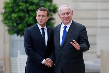 رئیس جمهور فرانسه و نتانیاهو تلفنی گفت وگو کردند