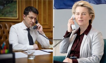 گفت وگوی تلفنی رئیس کمیسیون اروپا و رئیس جمهور اوکراین