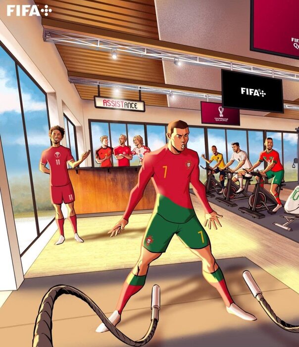 طرح جالب فیفا برای جامجهانی با حضور طارمی در کنار رونالدو + عکس