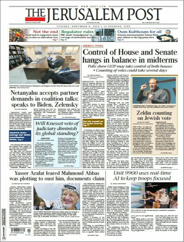 عناوین روزنامههای مطرح جهان؛ انتخابات میاندورهای آمریکا،همهپرسی عملکرد بایدن و دموکراتها