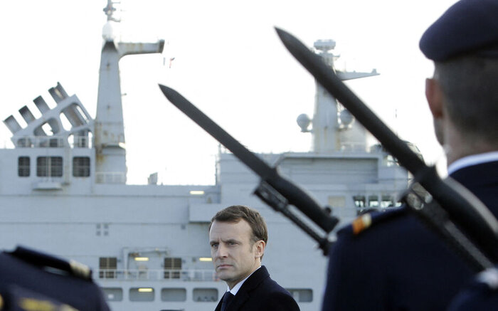 مکرون: نیروهای هسته‌ای فرانسه به امنیت اروپا کمک می‌کنند