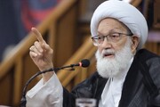 رهبر شیعیان بحرین بار دیگر خواستار تحریم انتخابات فرمایشی در این کشور شد