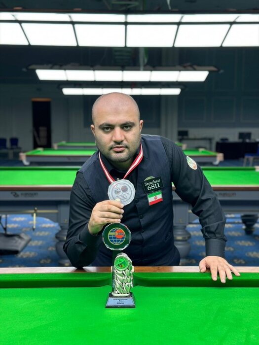 نماینده کشورمان نائب قهرمان اسنوکر جهان شد