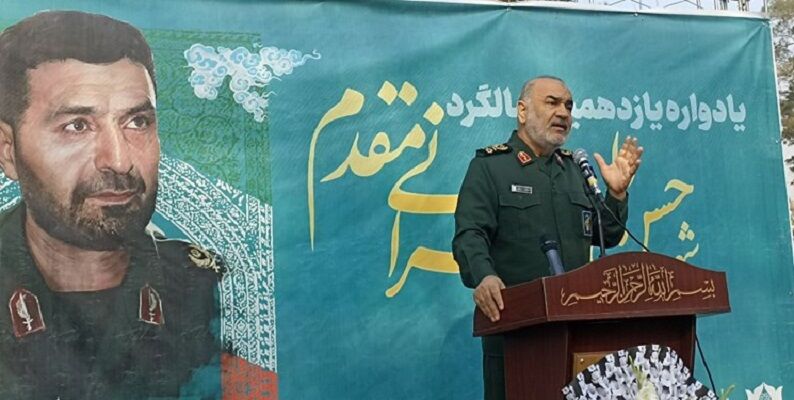 دشمنوں کا امن ضرور خراب کریں گے: جنرل سلامی دشمنوں کا امن ضرور خراب کریں گے: جنرل سلامی