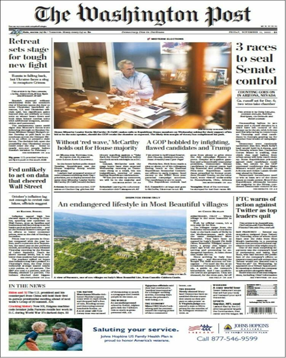 عناوین روزنامههای مطرح جهان؛ توئیتر در آستانه ورشکستگی، هشدار اعتصابات گسترده در انگلیس