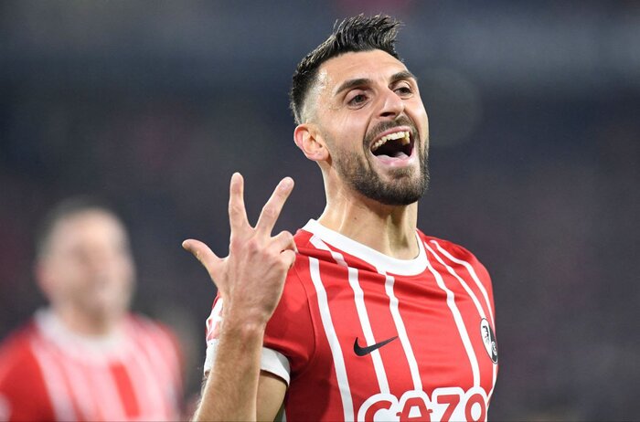 صعود ۴ پلهای فرایبورگ در روزی که داور ۴ پنالتی گرفت