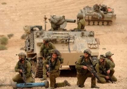 مانور نظامی ارتش رژیم صهیونیستی در مجاورت نوار غزه
