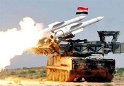 مقابله پدافند سوریه با حمله ارتش رژیم اسرائیل
