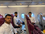 Die iranische Fußballnationalmannschaft bricht nach Katar auf