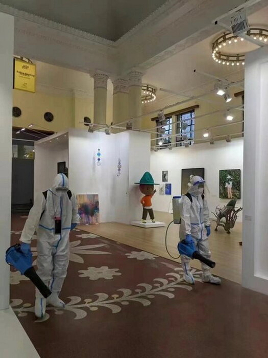 نمایشگاه هنر شانگهای به خاطر یک مورد کرونا تعطیل شد