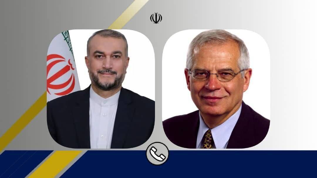 ایرانی وزیر خارجہ اور یورپی یونین کی خارجہ پالیسی کے سربراہ کی گفتگو