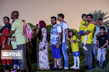 Le trophée de la Coupe du monde exposé à Doha