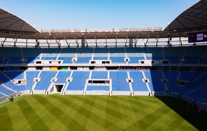 آشنایی با تنها ورزشگاه قابل حمل در جهان + فیلم