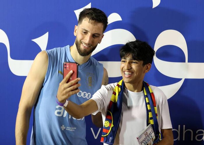 تمرین سوارز و ستارههای لاسلسته در ابوظبی