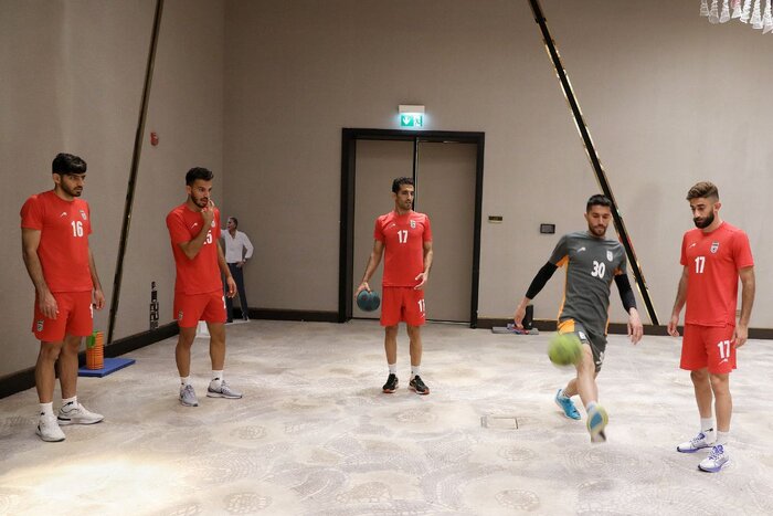 تمرین تیم ملی فوتبال + جلسه فنی