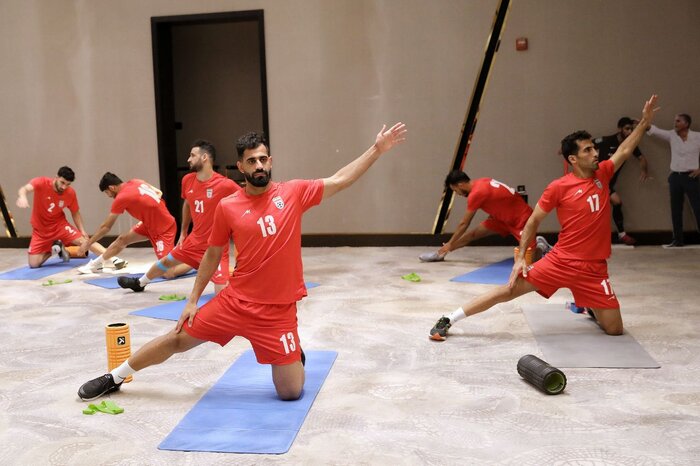 تمرین تیم ملی فوتبال + جلسه فنی