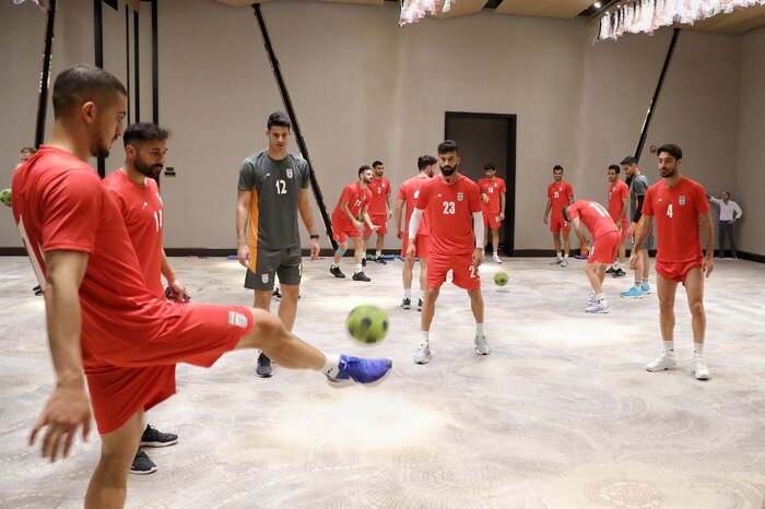تمرین تیم ملی فوتبال + جلسه فنی