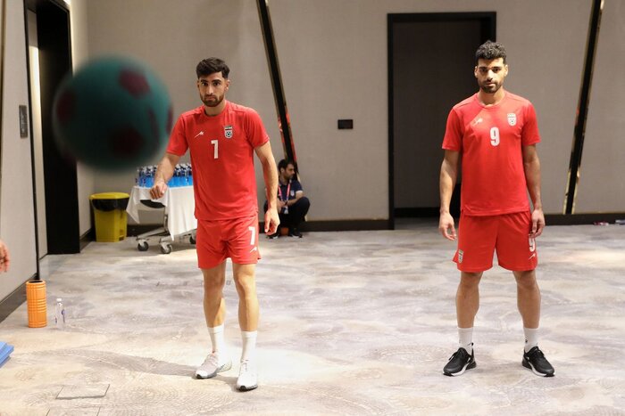 تمرین تیم ملی فوتبال + جلسه فنی